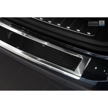 Накладка на задний бампер (карбон) BMW X3 F25 FL (2014-) бренд – Avisa главное фото